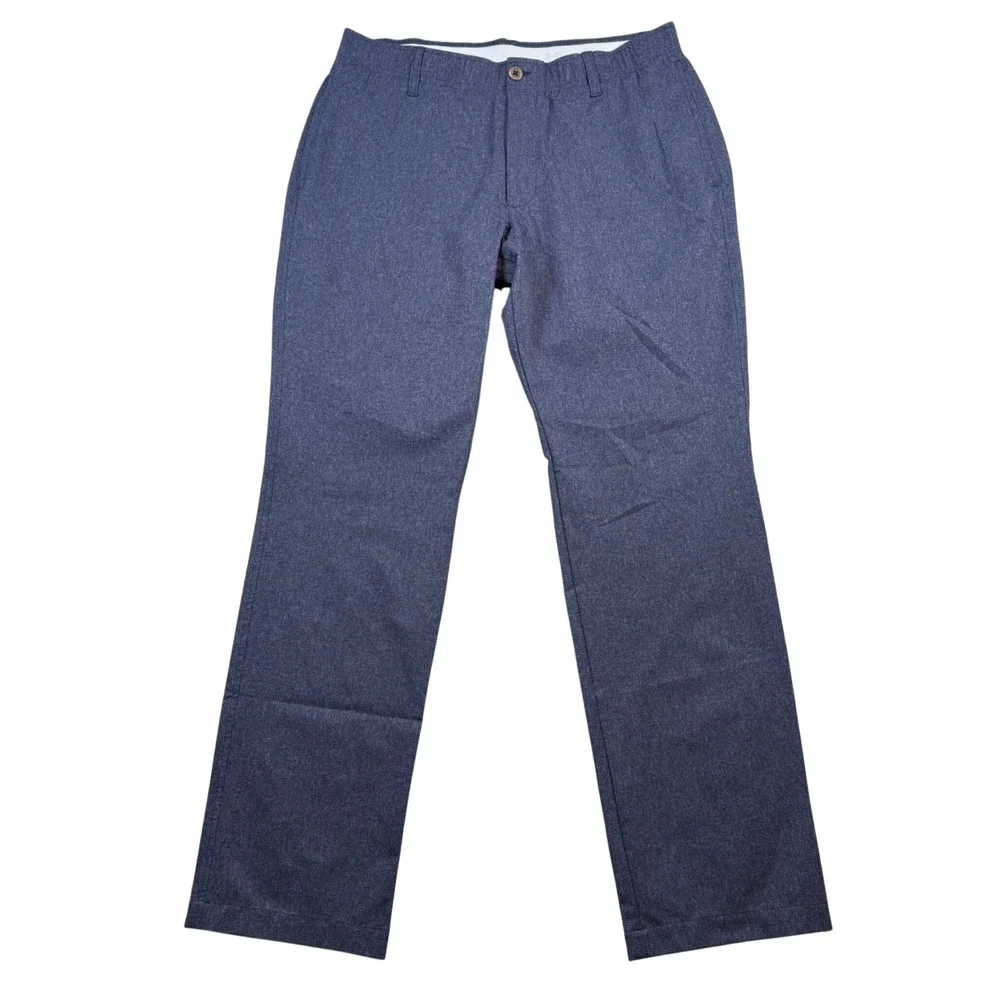 Under Armour Match Play‎ Golf Pants Men 36x32 Blue Heather Straight Leg